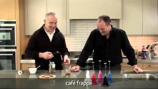 How to make a frappé coffee using an aerolatte milk frother [upl. by Mccall]