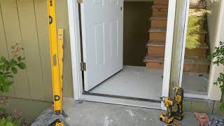 Jeld Wen Front Door Installation  Really crappy products and craftsmanship PART 1 [upl. by Ydissak]