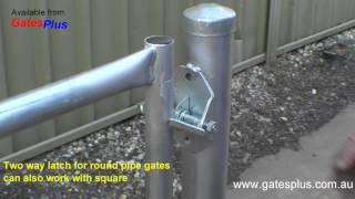 Gate Latch 2 way for round pipe and square [upl. by Maia]