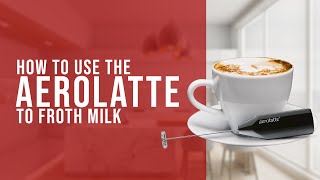 How To Use the AeroLatte To Froth Milk [upl. by Andres]