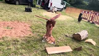 A fabulous range of wooden sculpture at Caerleon festival 2024 [upl. by Albrecht725]