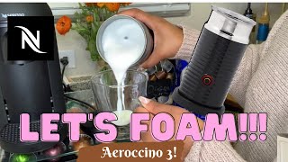 How To Foam Milk With Aeroccino 3 Make Coffee With Foam Tips amp Tricks  Easy Foamed Latte Recipe [upl. by Iana487]