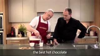 How to make a hot chocolate using an aerolatte milk frother [upl. by Idel]